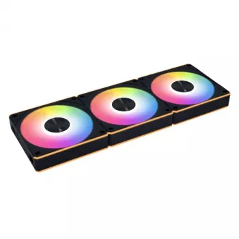 Lian Li UNI FAN CL120 Wireless 12CL1W3B Gehäuselüfter, 3er-Pack, 120 mm, schwarz