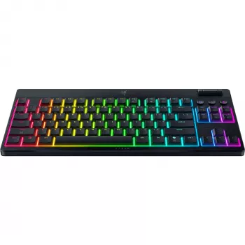 BlackWidow V4 Low-Profile TKL HyperSpeed, Gaming-Tastatur Schwarz, DE-Layout, Razer Low-Profile Orange