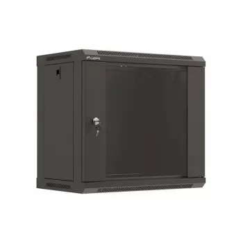 Wandmontierbares Rack LANBERG WF03-5309-10B, 9U, 500×350×540 mm, max. Belastung 60 kg, schwarz