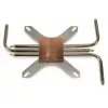 Kühlkörper Inter-Tech IP-3, Kupfer, Silber, 165x100x12 mm