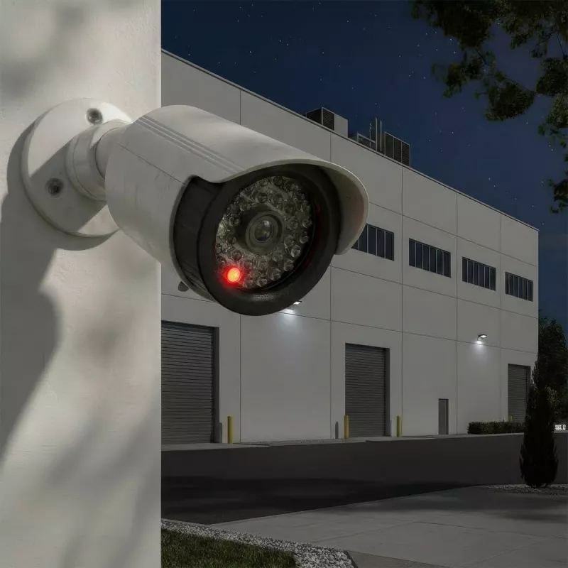 Dummy-Röhrenkamera mit IR-LEDs, CEE IR1800 W — nicht funktionsfähige Überwachungsattrappe