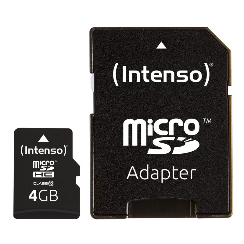 MEMORY MICRO SDHC 4GB C10/W/ADAPTER 3413450 INTENSO