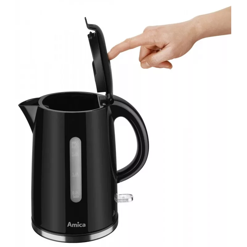 Amica KF1002 Wasserkocher, 1,7 L, Schwarz