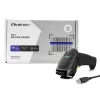Qoltec 50853 Hand-Laser-Barcodescanner 1D/2D, kabelgebunden USB, 1,65 m Kabel, 97x65x167 mm, 105 g, Schwarz