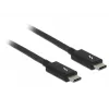 Thunderbolt-Kabel DeLOCK 84845 1 m 20 Gbit/s Schwarz