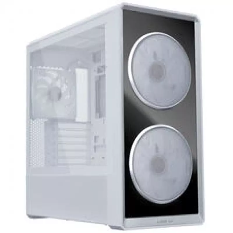 Lian Li LANCOOL 217 INF PC-Gehäuse-Bundle + HydroShift II LCD-S 360TL AIO + 3x UNI FAN SL-INF 120 Reverse Blade Lüfter - Weiß
