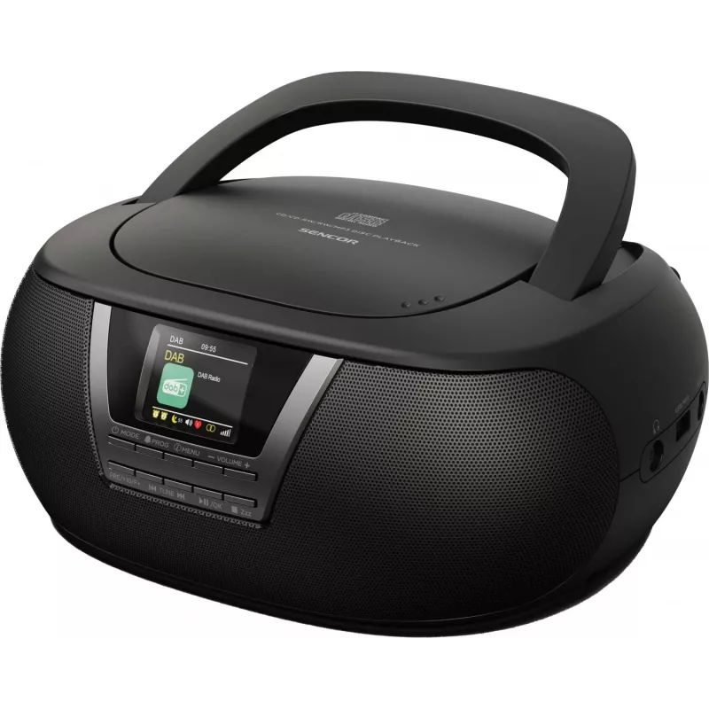 Sencor SPT 6200DB Boombox CD/MP3-Radio, DAB+/FM, Bluetooth, USB, AUX, 3 W, schwarz