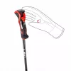 Skistöcke Leki 3D AIRFOIL schwarz/rot 120 cm
