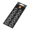 EK Water Blocks EK-Quantum Torque Farbring 10er-Pack STC 12/16 Silber