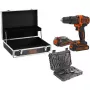 Bohrmaschine Black & Decker BDCHD18B2FC-QW 18V Lithium-Ionen 2 Batterien