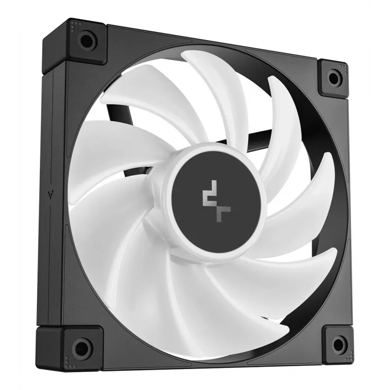 DeepCool FD12 ARGB R-FD12-BKAPN3-G Gehäuselüfter, 120 mm (120x120x25), 12 V, 3er-Pack, Schwarz