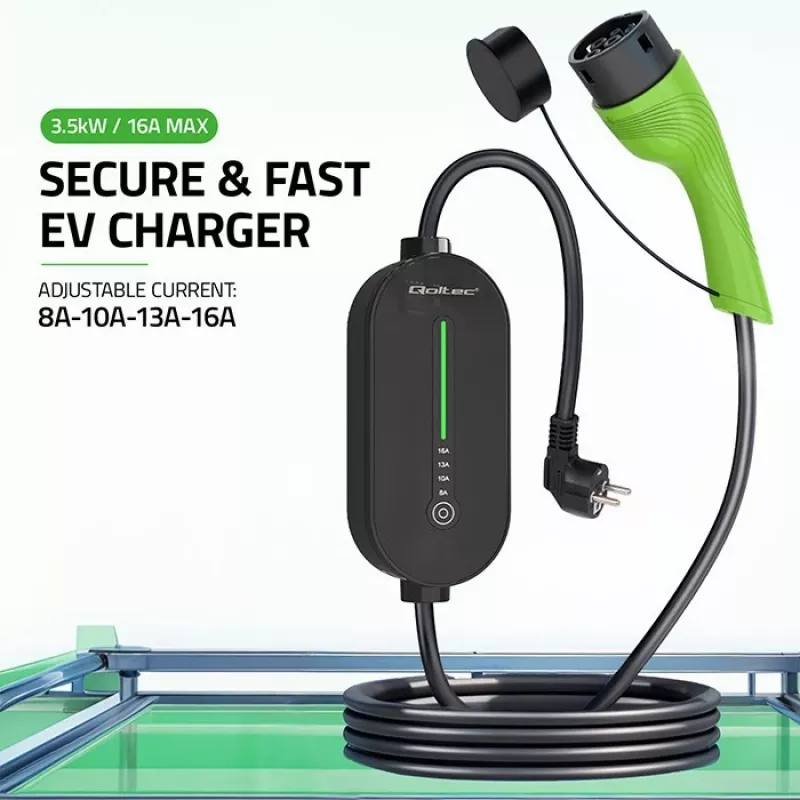 Mobile Ladegerät für E-Autos, Typ2, 3,5 kW, 5 m