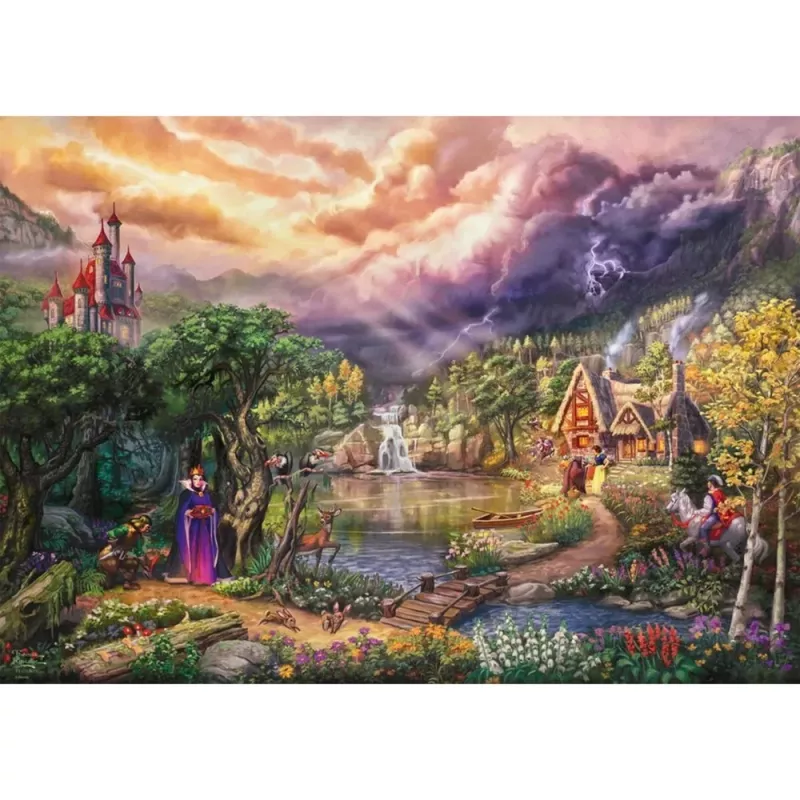 Thomas Kinkade Studios: Disney Dreams Collection- Schneewittchen und die Königin, Puzzle 1000 Teile