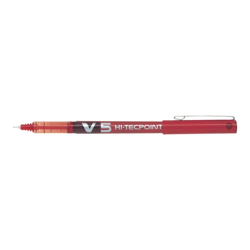 Pilot V5 Hi-Tecpoint BX-V5-R Tintenroller, 0,5 mm, Rot