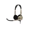Koss CS100 Kabelgebundene On-Ear-Kopfhörer mit Mikrofon, Schwarz/Gold