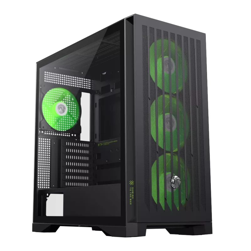Gamemax Gehäuse | LEADER 2 BK | Schwarz | E-ATX | Netzteil nicht enthalten