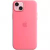 Apple MWNE3ZM/A iPhone 15 Plus Silikon Case mit MagSafe, Rosa