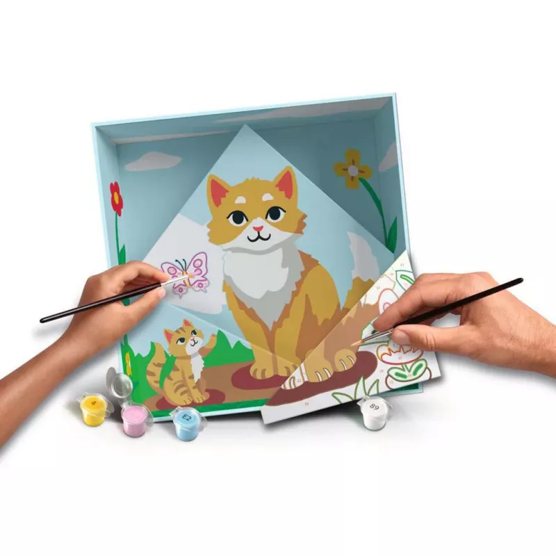 Malerset Ravensburger CreArt Do it together — Katzenmodell, gemeinsames Malset