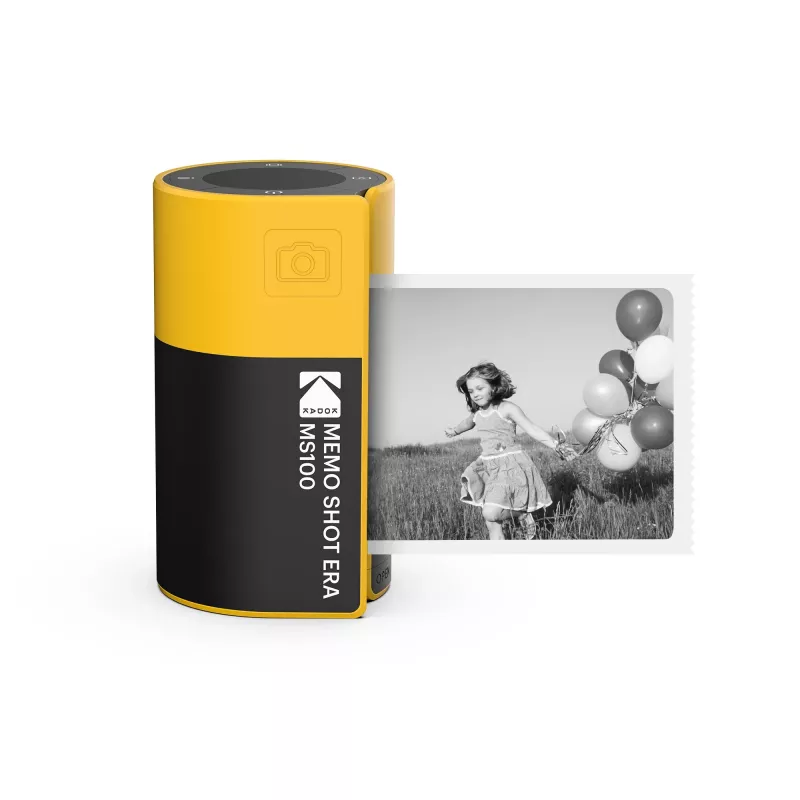 Kodak Memo Shot Era MS100 Sofortbildkamera & Etikettendrucker, Gelb