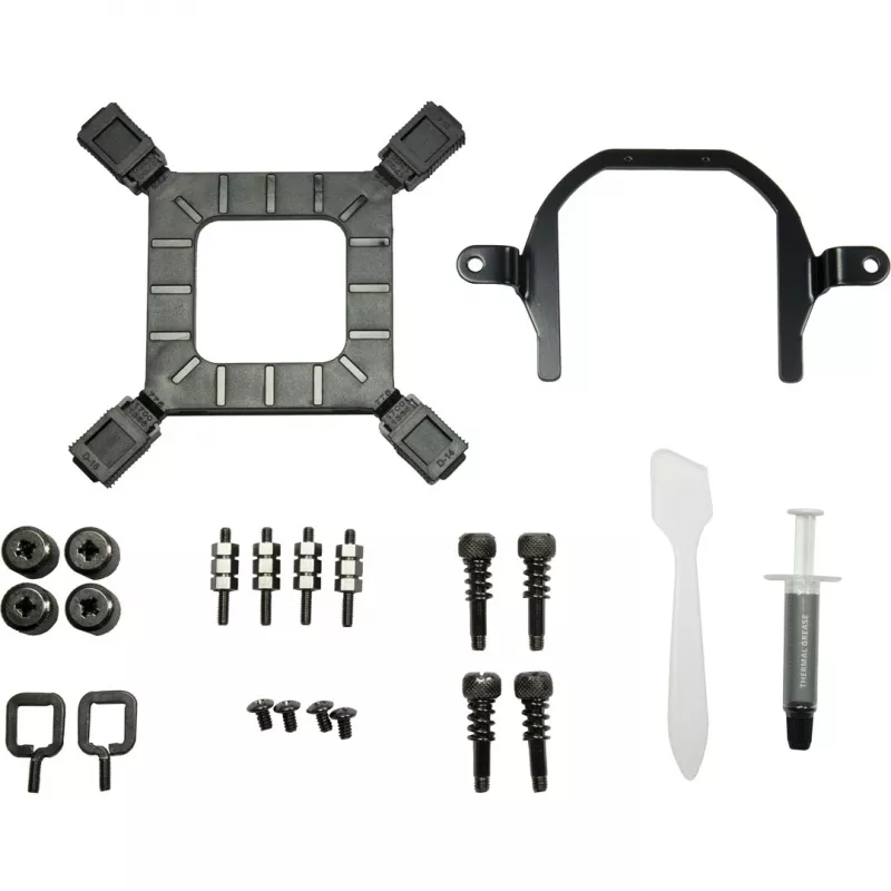 All-in-One-Flüssigkeitskühler Inter-Tech LC-120 RGB 12 cm Schwarz