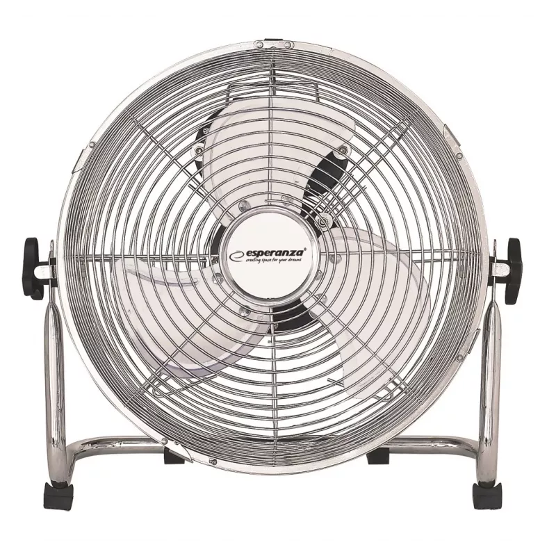 Tischventilator ESPERANZA EHF005 Scirocco 12 Zoll – 3 Geschwindigkeiten, 36 cm Durchmesser, Chrom, 50 W