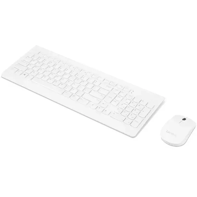 Lenovo GX30W75336 510 kabelloses Tastatur-Maus-Set, 2,4 GHz Nano-USB, weiß