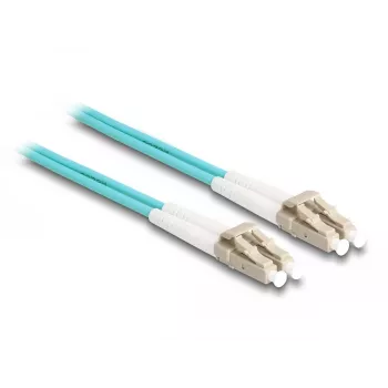 DeLOCK Fiber Optical Kabel LC Duplex to LC Duplex OM3 1m