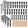 Ergo Office ER-300 B Tischtrennwand / Organizer, 1295 x 242 x 726 mm, Stahl, max. Belastung 10 kg, Schwarz