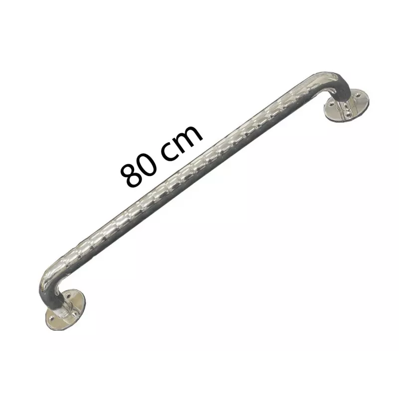 Beidhändige Edelstahl-Haltegriff für das Badezimmer 80 cm