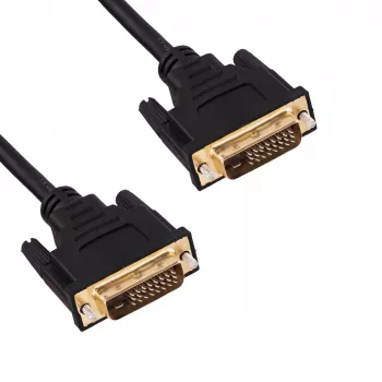 Akyga AK-AV-06 DVI-D Dual-Link-Kabel (24+1), Stecker auf Stecker, 1,8 m, Schwarz