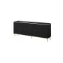 GLAMOUR Kommode 180x40x75,5 cm, schwarz matt + gold