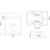 Alantec GN005 Netzwerk-Abzweigdose, Cat5e, weiß