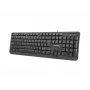 NATEC TASTATUR TROUT SLIM USB, US-LAYOUT, SCHWARZ