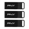 PNY Elite 128 GB USB-C 3.2 Gen 1 Flash-Laufwerk, 3er-Pack (Retail)