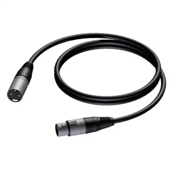 PROCAB Kabel XLR-Stecker auf XLR-Buchse 1m