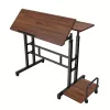 Maclean mobiler Laptoptisch, schwarz, 80x60 cm, max. 50 kg, höhenverstellbar 67-115 cm, MC-124 B