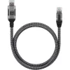 Techly ICOC U3A-RJ45-010 USB-A auf Gigabit Ethernet Adapterkabel, 1 m, Schwarz/Silber