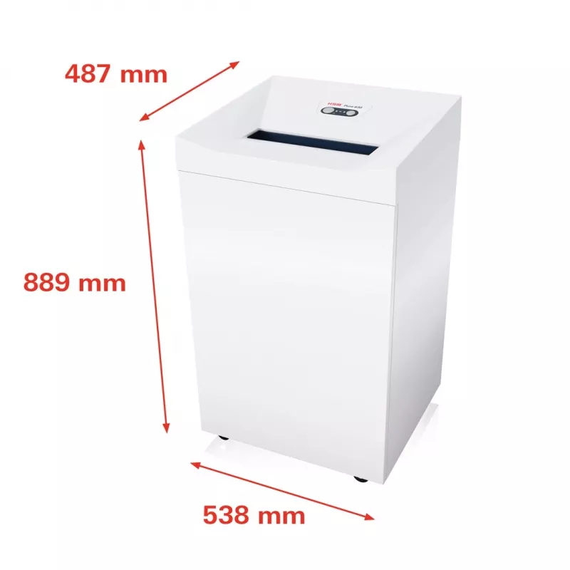 Aktenvernichter HSM Pure 630 Partikelschnitt 31 cm 700 W Weiß
