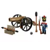 Französischer Artillerist mit Kanone Bausteinset, 97 Teile
