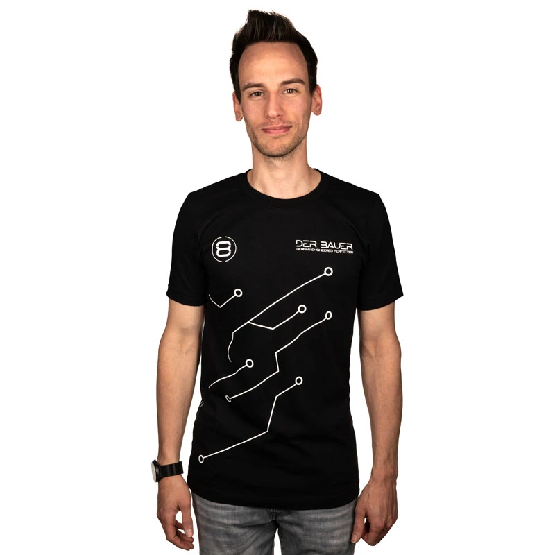 T-Shirt der8auer PCB-Design Größe L