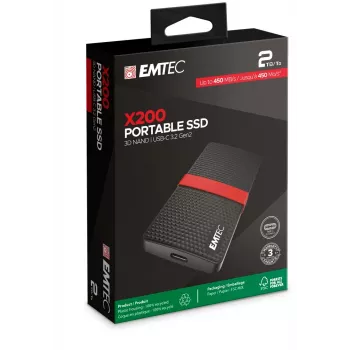 SSD Emtec 1TB Portable USB Type-C 3.2 Gen 1 X200