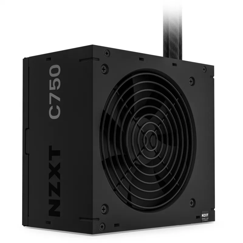 Netzteil NZXT C750 Bronze 750 W, 24-Pin-ATX, 80 PLUS Bronze, 120-mm-Lüfter, Schwarz