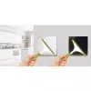 Maclean MCE702W Touch-Lichtschalter, einfach, Glas, runde Taste, 86x86 mm, Weiß