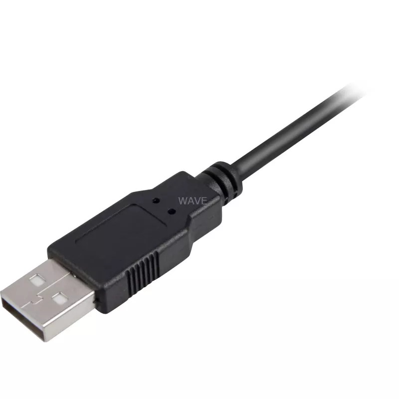 USB 2.0 Kabel, USB-A Stecker > Mini-USB Stecker (schwarz, 1,0 Meter, doppelt geschirmt)