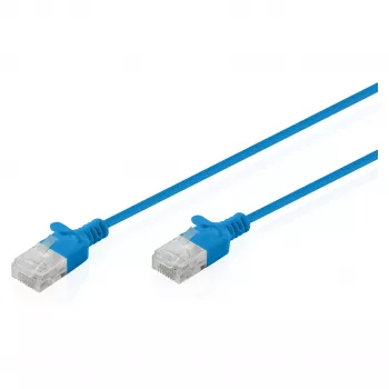Patchkabel CAT6 U-UTP 1,5 m, DIGITUS, schlank, schwarz