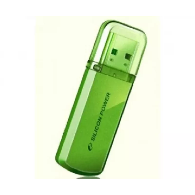 USB-Stick Silicon Power Helios 101 — 8 GB, USB 2.0, Typ-A, grün, Kappendesign