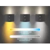 Beper P201UTP304 aufladbare LED-Lampe mit magnetischem Fuß, Klemme und Wandhalterung, 2,3 W, dimmbar, schwarz