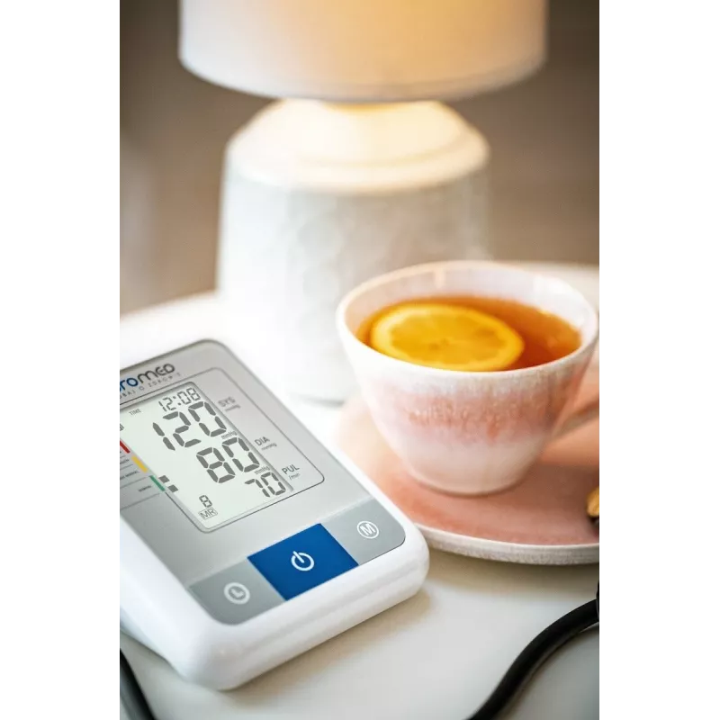 Oromed ORO-N1 Basic automatisches Oberarm-Blutdruckmessgerät, Weiß
