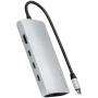 Satechi ST-P8KES USB-C Multiport-Adapter 8K mit Ethernet V3, silber