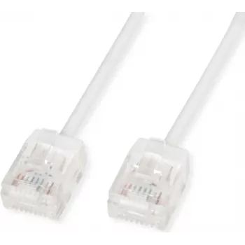 ROLINE UTP Patchkabel Cat.6A Ultrakurzer RJ45 Weiß 3 m – Netzwerk – UTP (21.15.4473)
